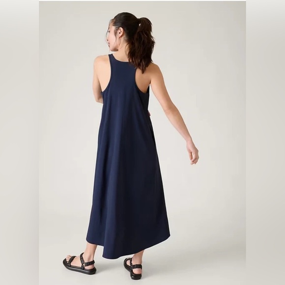 NWT Athleta Presidio Traveler Navy Maxi Dress Size S/P - Picture 2 of 8